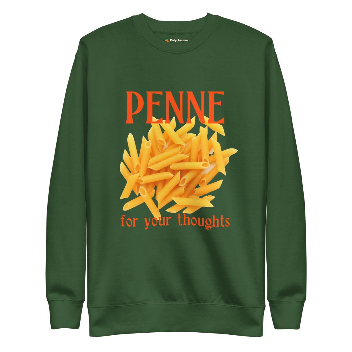 Penne For Your Thoughts Sweatshirt - Polychrome Goods 🍊