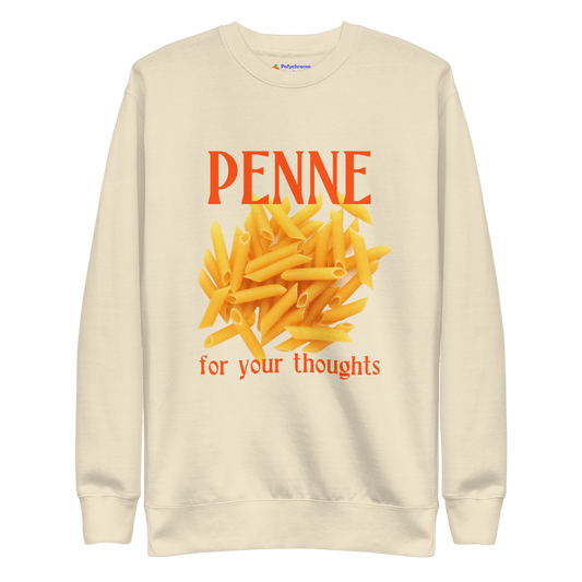 Penne For Your Thoughts Sweatshirt - Polychrome Goods 🍊