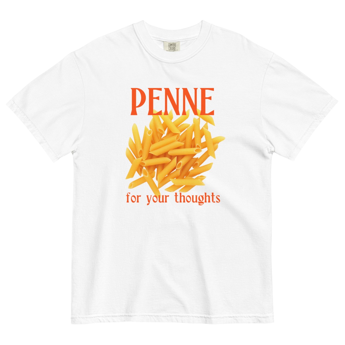 Penne For Your Thoughts T-Shirt - Polychrome Goods 🍊