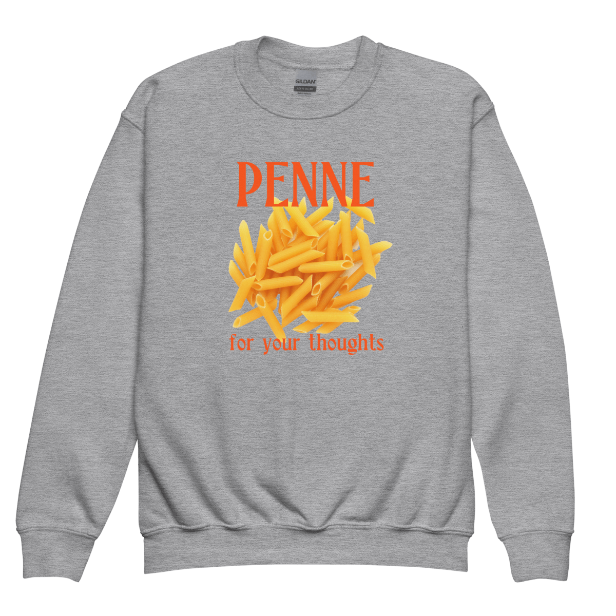 Penne For Your Thoughts Youth / Kids Sweatshirt - Polychrome Goods 🍊