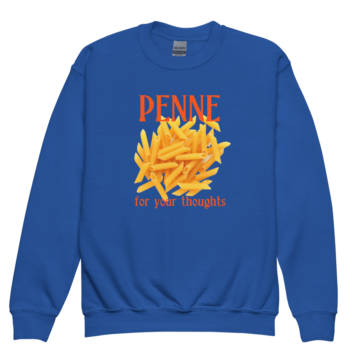 Penne For Your Thoughts Youth / Kids Sweatshirt - Polychrome Goods 🍊