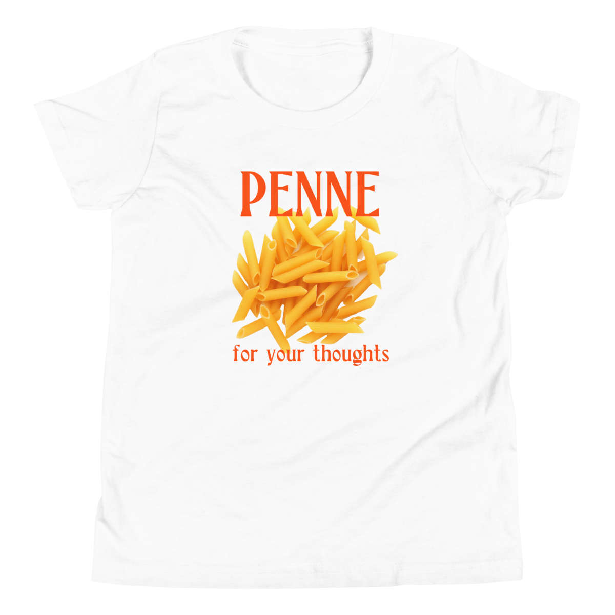 Penne For Your Thoughts Youth / Kids T-Shirt - Polychrome Goods 🍊