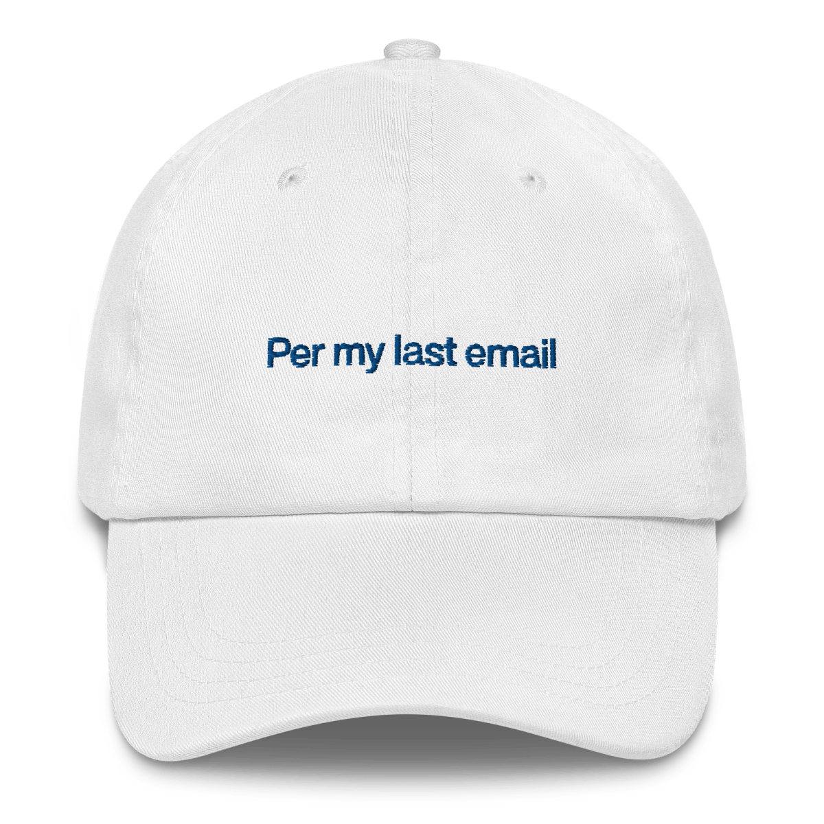 Per my last email Embroidered Hat - Polychrome Goods 🍊