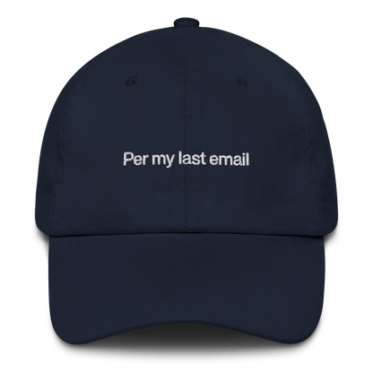 Per my last email Embroidered Hat - Polychrome Goods 🍊