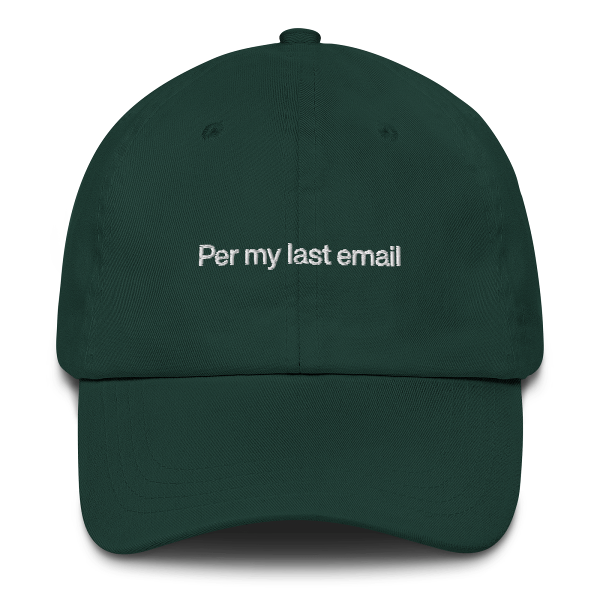 Per my last email Embroidered Hat - Polychrome Goods 🍊