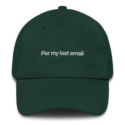 Per my last email Embroidered Hat - Polychrome Goods 🍊