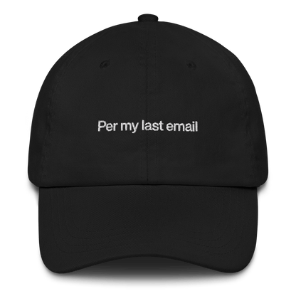 Per my last email Embroidered Hat - Polychrome Goods 🍊