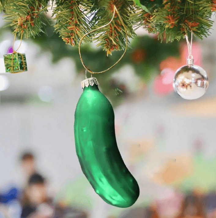 Pickle Christmas Ornament - Polychrome Goods 🍊
