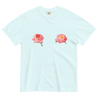Pink Peony Flower Tits T-shirt - Polychrome Goods 🍊