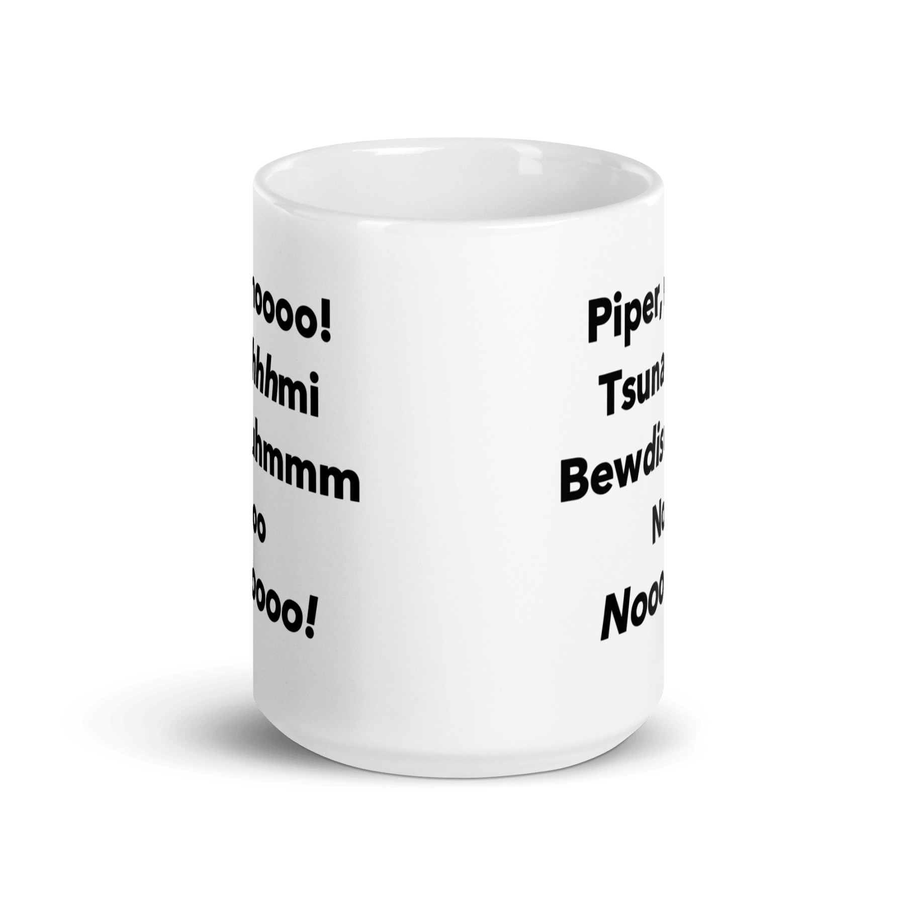 Piper, Nooo, Tsunami, Budhism, Nooo, Nooooo Mug - Polychrome Goods