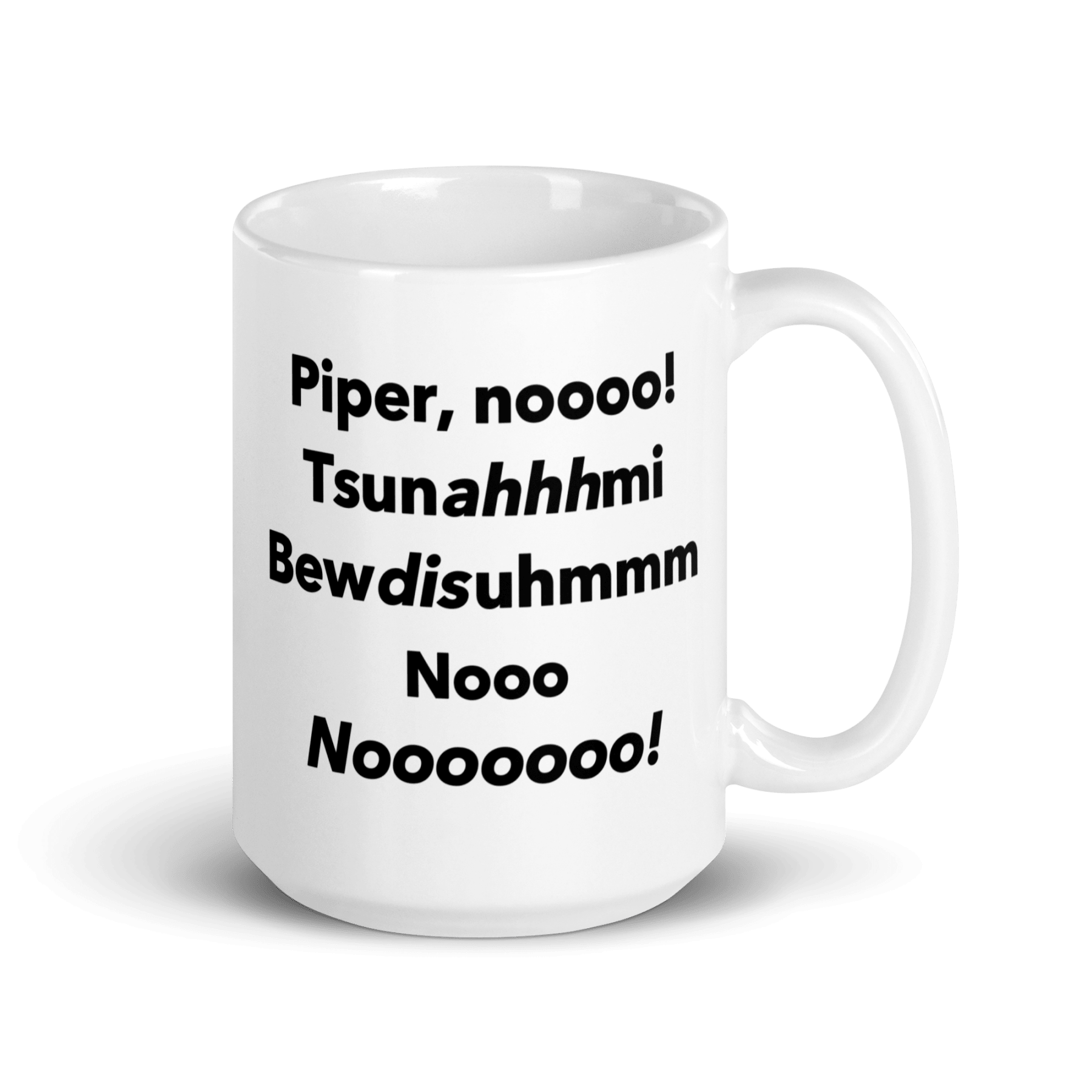 Piper, Nooo, Tsunami, Budhism, Nooo, Nooooo Mug - Polychrome Goods