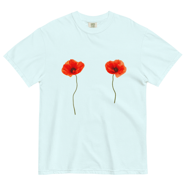 poppy-flower-tits-shirt-
