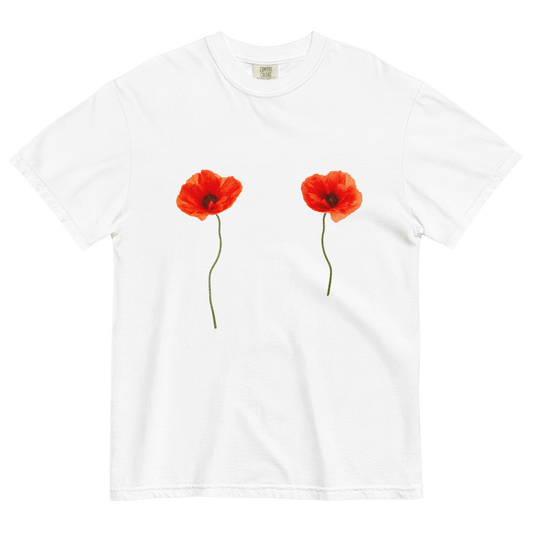 Poppy Flower Tits Shirt - Polychrome Goods 🍊