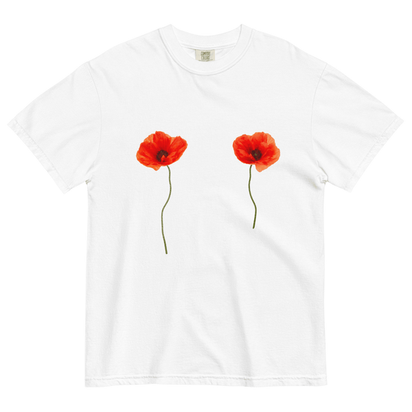 poppy-flower-tits-shirt-