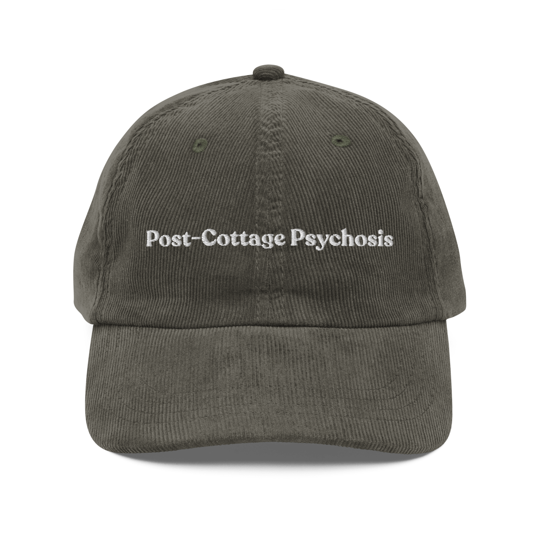 Post - Cottage Psychosis Embroidered Corduroy Hat - Polychrome Goods