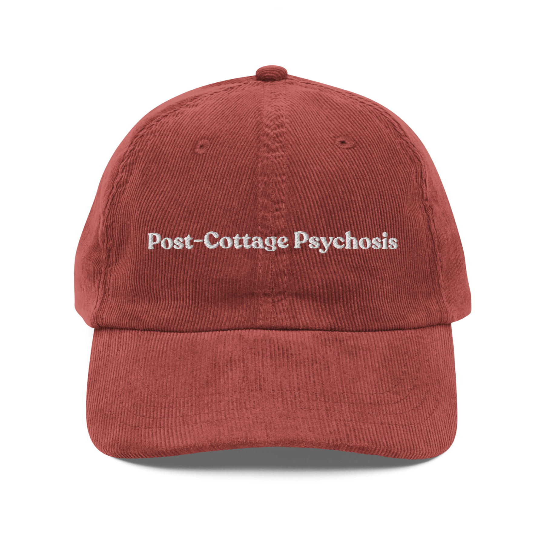 Post - Cottage Psychosis Embroidered Corduroy Hat - Polychrome Goods