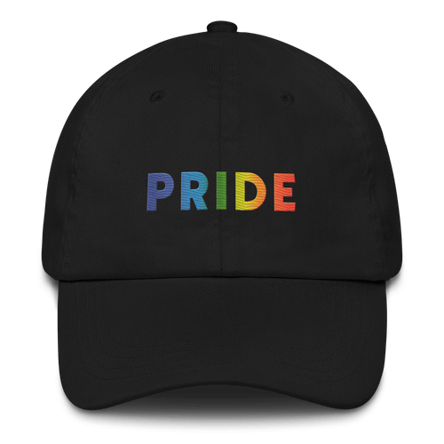 PRIDE Rainbow Embroidered Hat