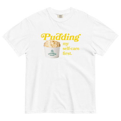 Pudding My Self - Care First T-Shirt - Polychrome Goods x Magnolia Bakery - Polychrome Goods 🍊