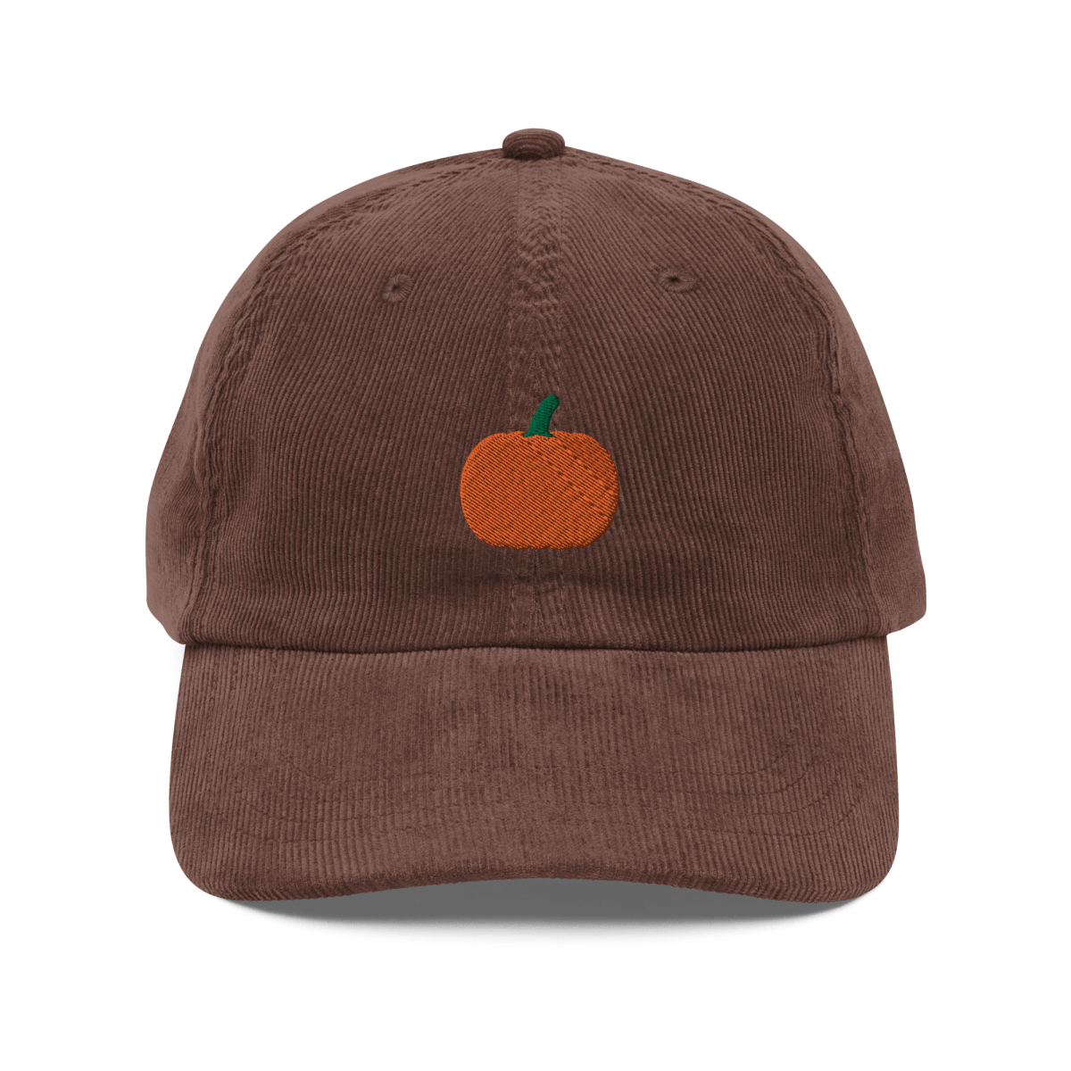 Pumpkin 🎃 Embroidered Corduroy Hat - Polychrome Goods 🍊