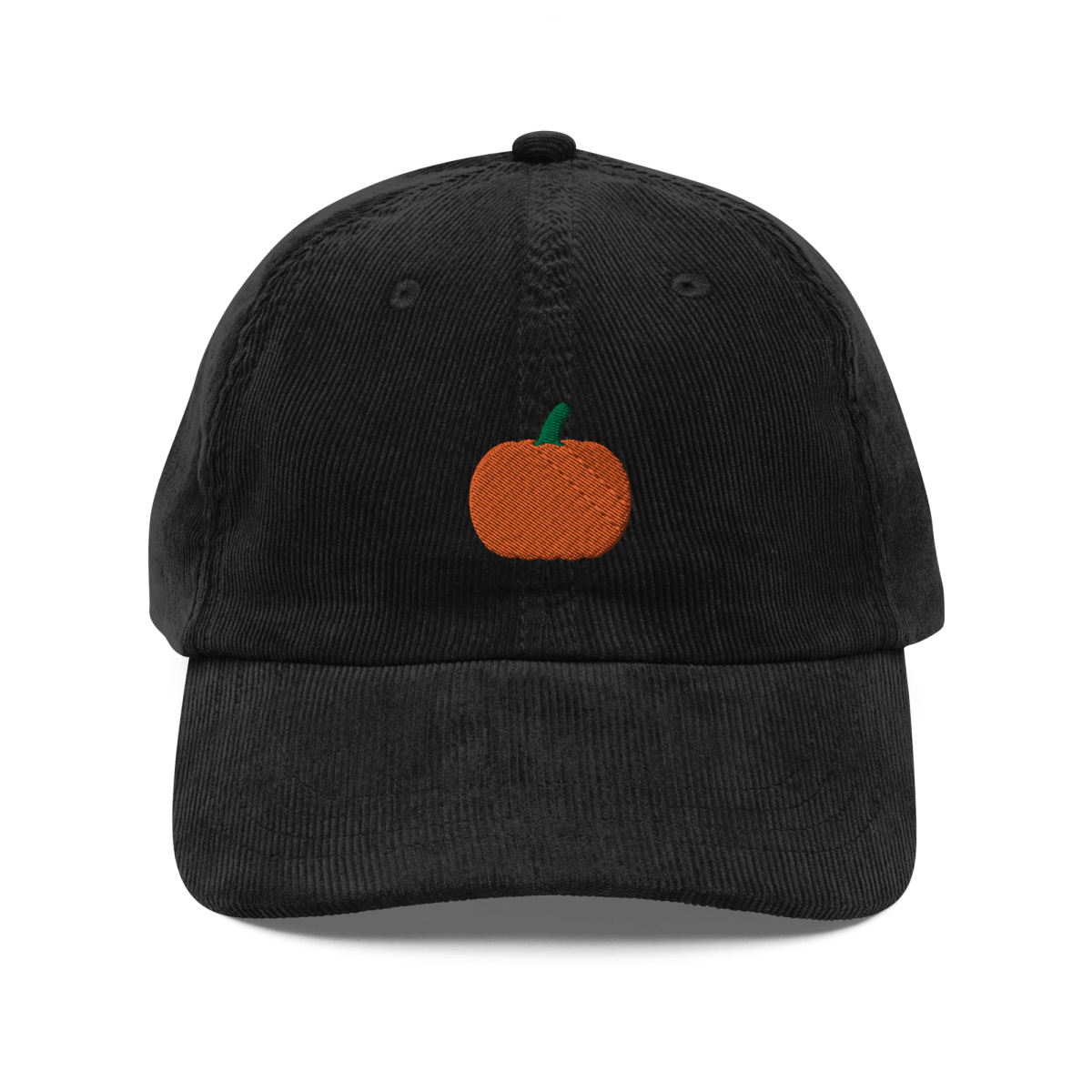 Pumpkin 🎃 Embroidered Corduroy Hat - Polychrome Goods 🍊