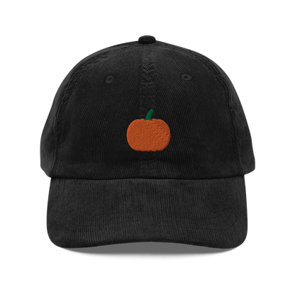 Pumpkin 🎃 Embroidered Corduroy Hat - Polychrome Goods 🍊