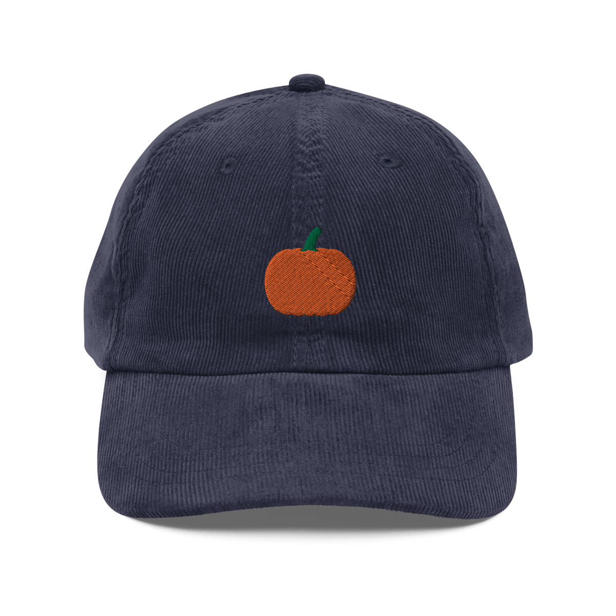 Pumpkin 🎃 Embroidered Corduroy Hat - Polychrome Goods 🍊