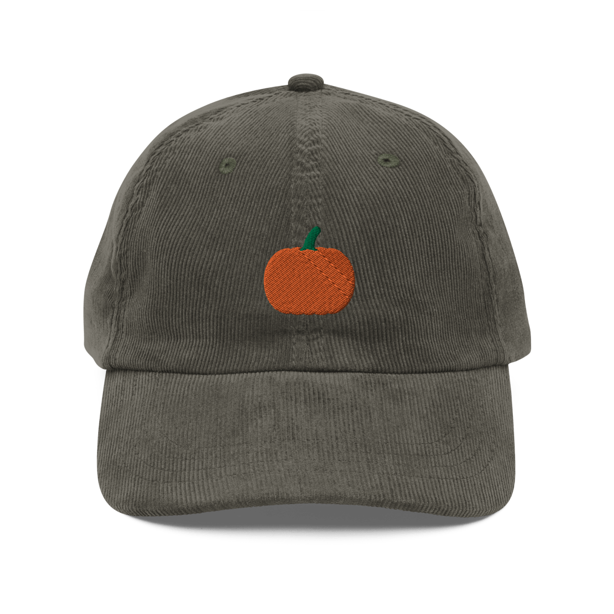 Pumpkin 🎃 Embroidered Corduroy Hat - Polychrome Goods 🍊