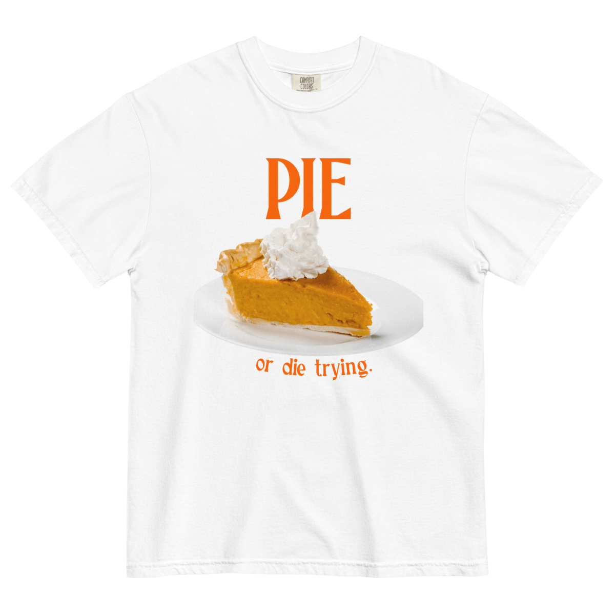 Pumpkin Pie or Die Trying Thanksgiving Shirt - Polychrome Goods 🍊