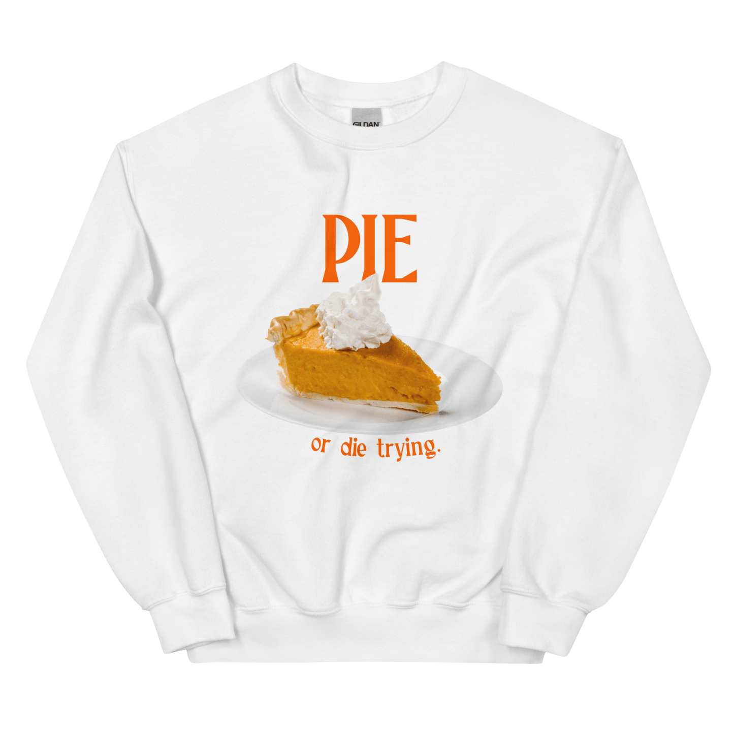 Pumpkin Pie or Die Trying Thanksgiving Sweatshirt - Polychrome Goods