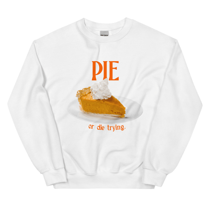 Pumpkin Pie or Die Trying Thanksgiving Sweatshirt - Polychrome Goods