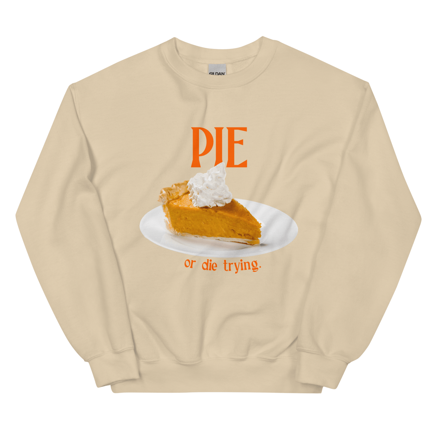 Pumpkin Pie or Die Trying Thanksgiving Sweatshirt - Polychrome Goods