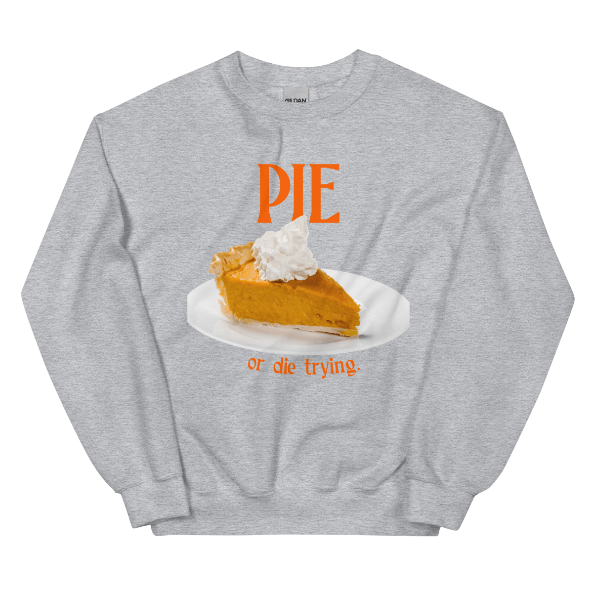 Pumpkin Pie or Die Trying Thanksgiving Sweatshirt - Polychrome Goods 🍊