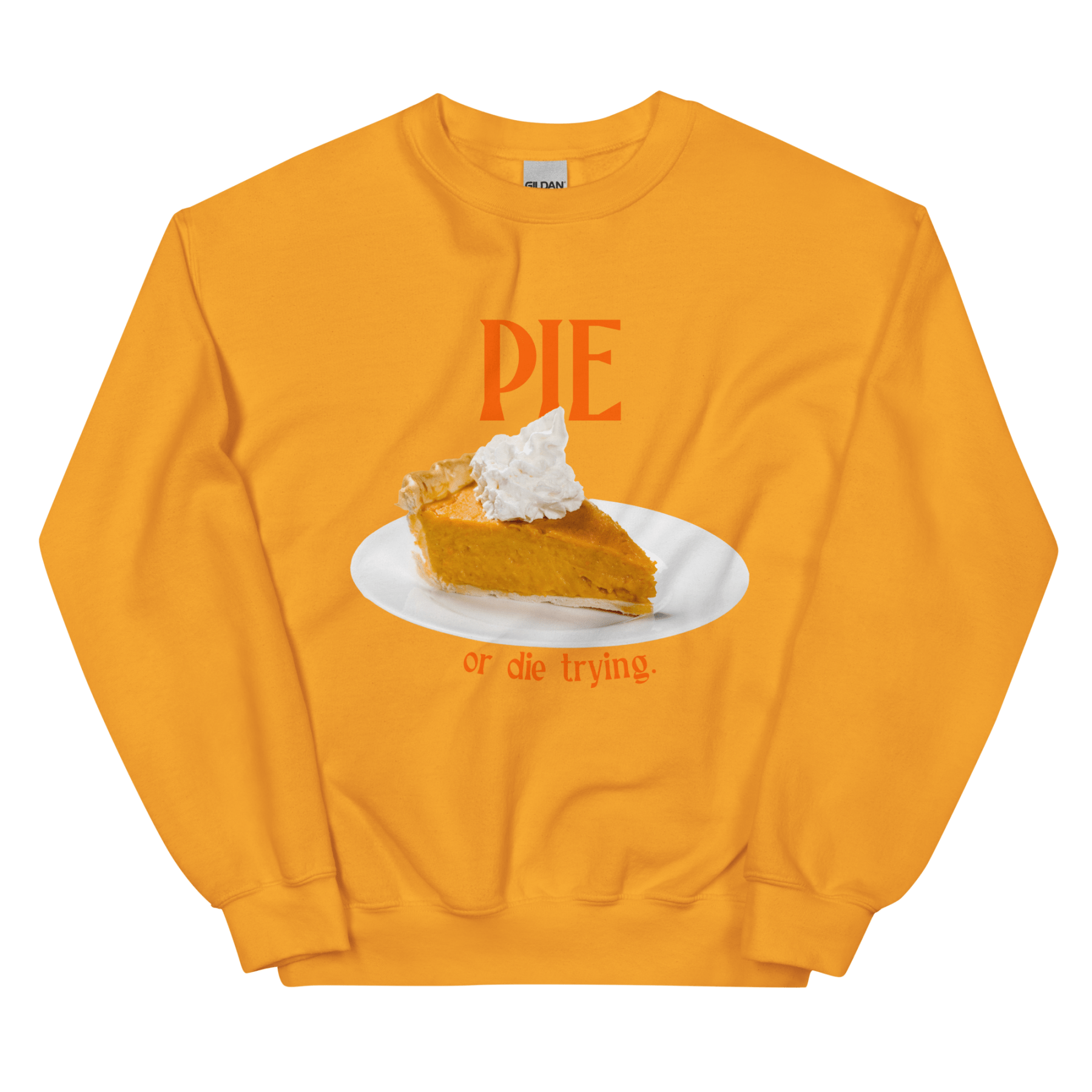 Pumpkin Pie or Die Trying Thanksgiving Sweatshirt - Polychrome Goods