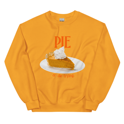 Pumpkin Pie or Die Trying Thanksgiving Sweatshirt - Polychrome Goods