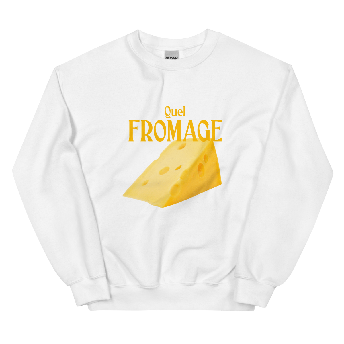 Quel Fromage 🧀 Sweatshirt - Polychrome Goods 🍊