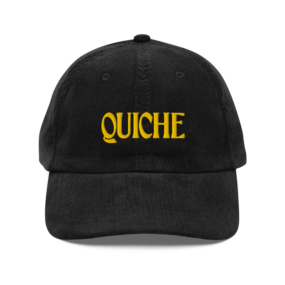 Quiche Corduroy Embroidered Hat - Polychrome Goods 🍊