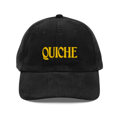 Quiche Corduroy Embroidered Hat - Polychrome Goods 🍊