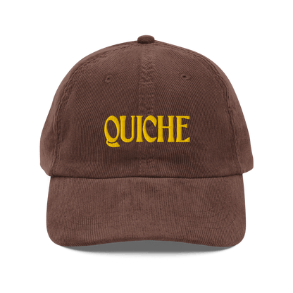 Quiche Corduroy Embroidered Hat - Polychrome Goods 🍊