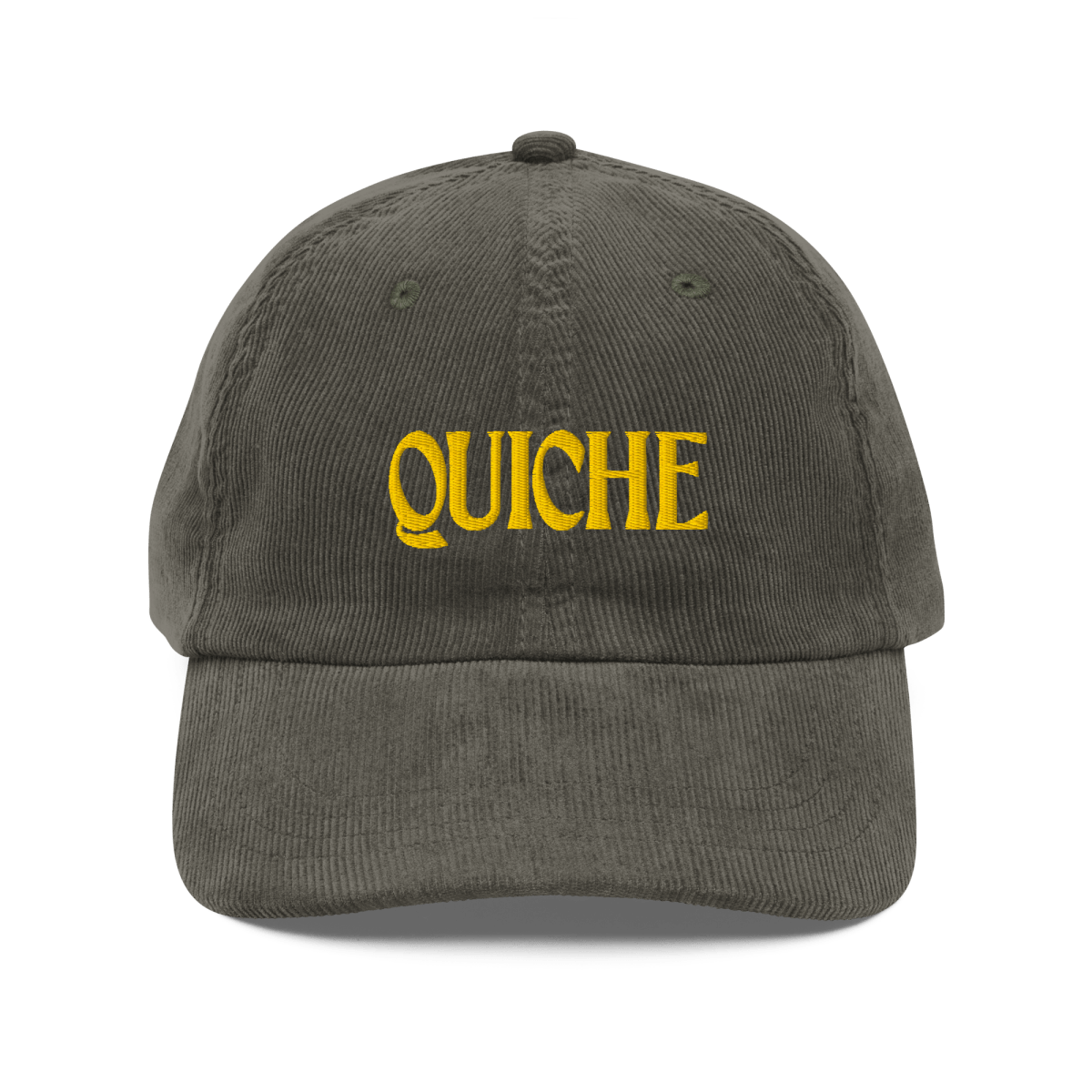 Quiche Corduroy Embroidered Hat - Polychrome Goods 🍊