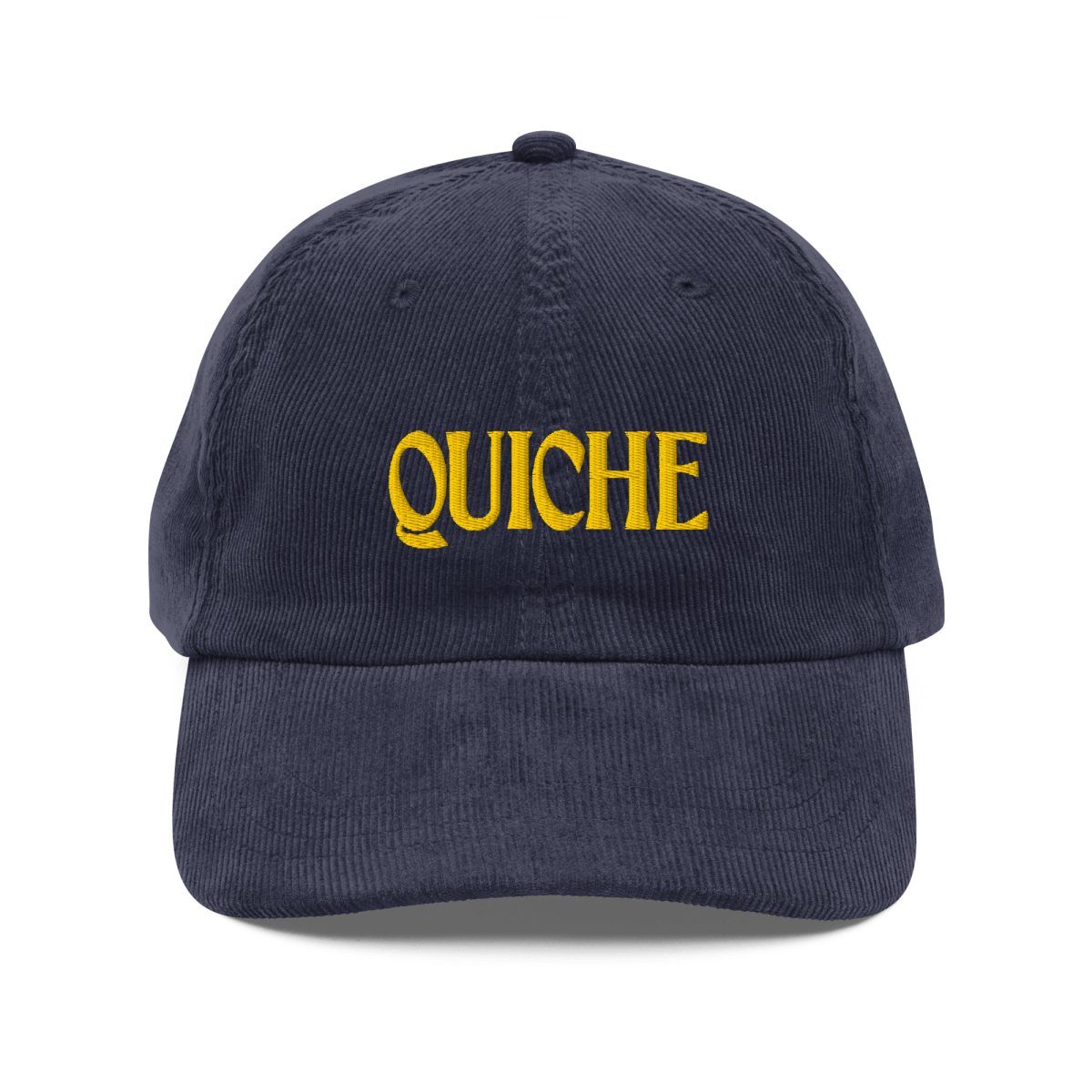 Quiche Corduroy Embroidered Hat - Polychrome Goods 🍊