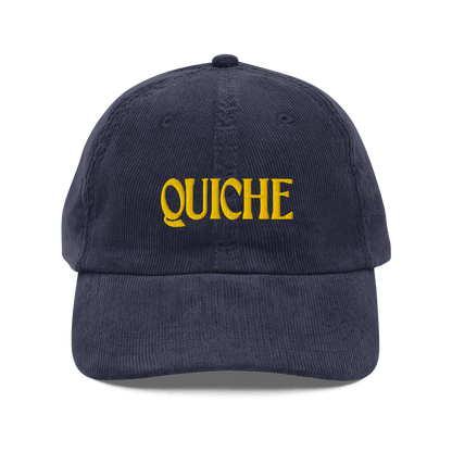 Quiche Corduroy Embroidered Hat - Polychrome Goods 🍊