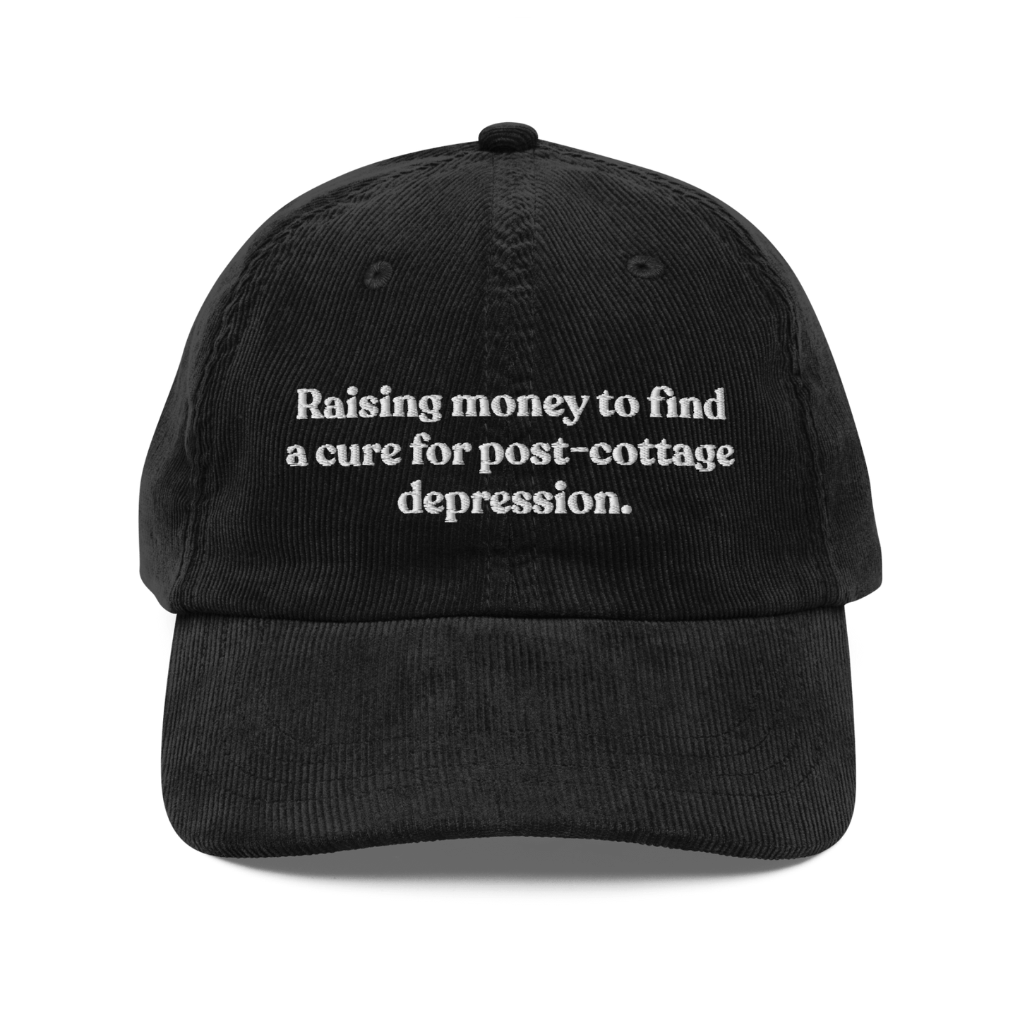 Raising money to find a cure for post - cottage depression. Hat - Polychrome Goods