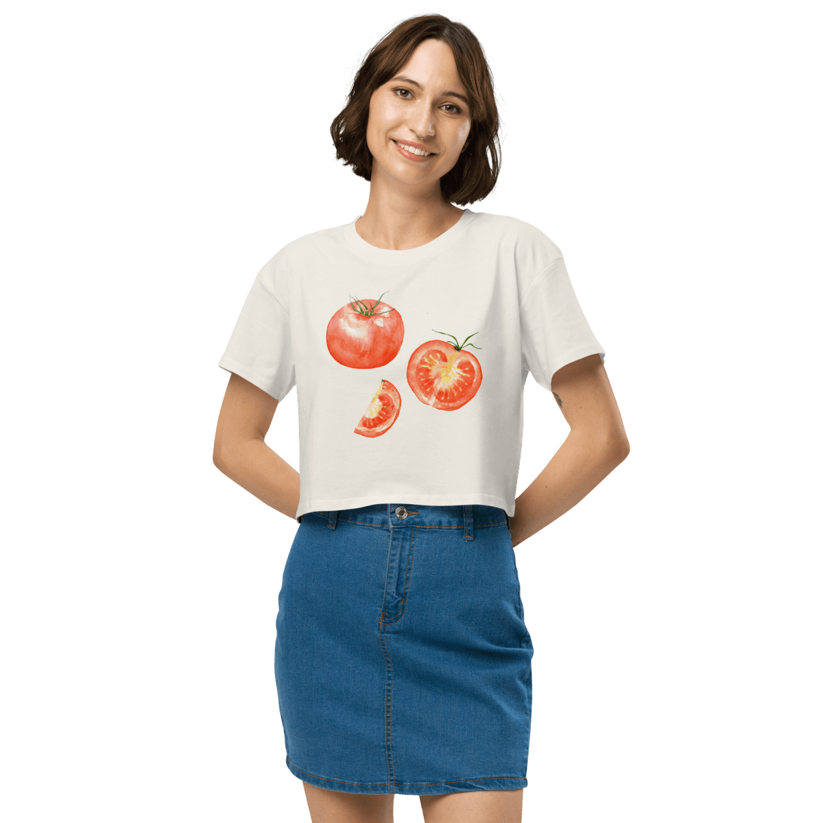 Ripened Tomatoes Crop Top - Polychrome Goods 🍊