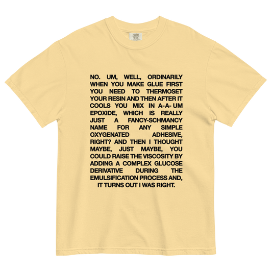 Romy & Michele Invented Post - its Recipe T-Shirt - Polychrome Goods