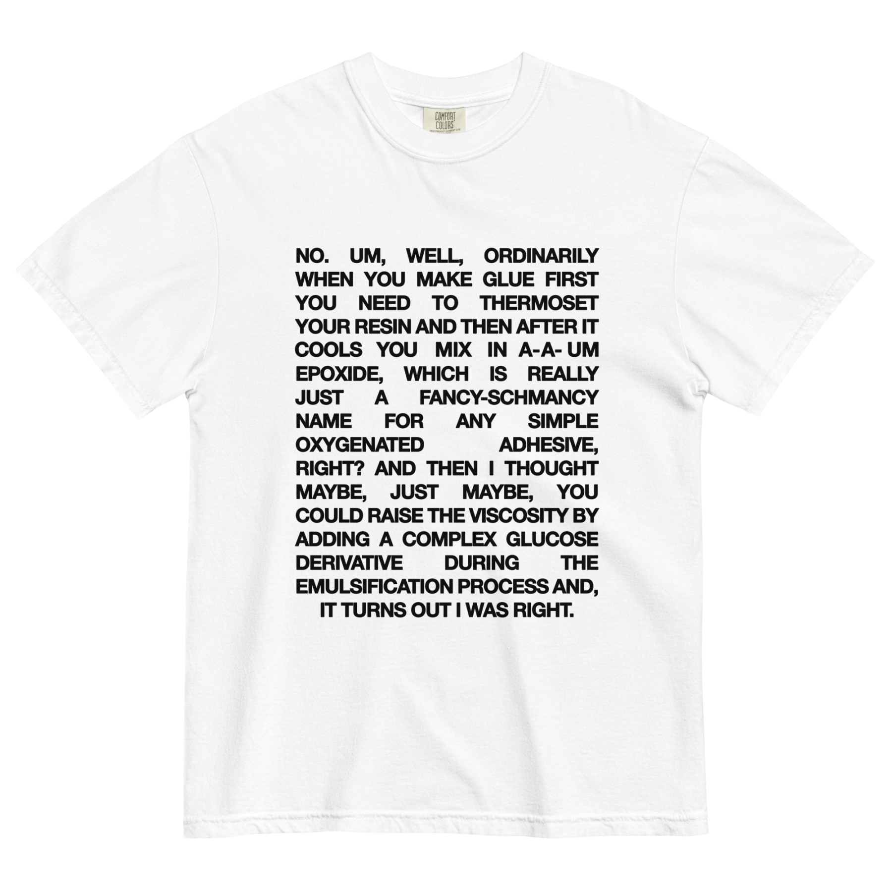 Romy & Michele Invented Post - its Recipe T-Shirt - Polychrome Goods