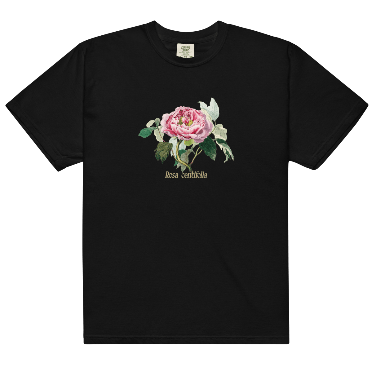 Rosa Centifolia Cabbage Rose Flower Shirt - Polychrome Goods 🍊