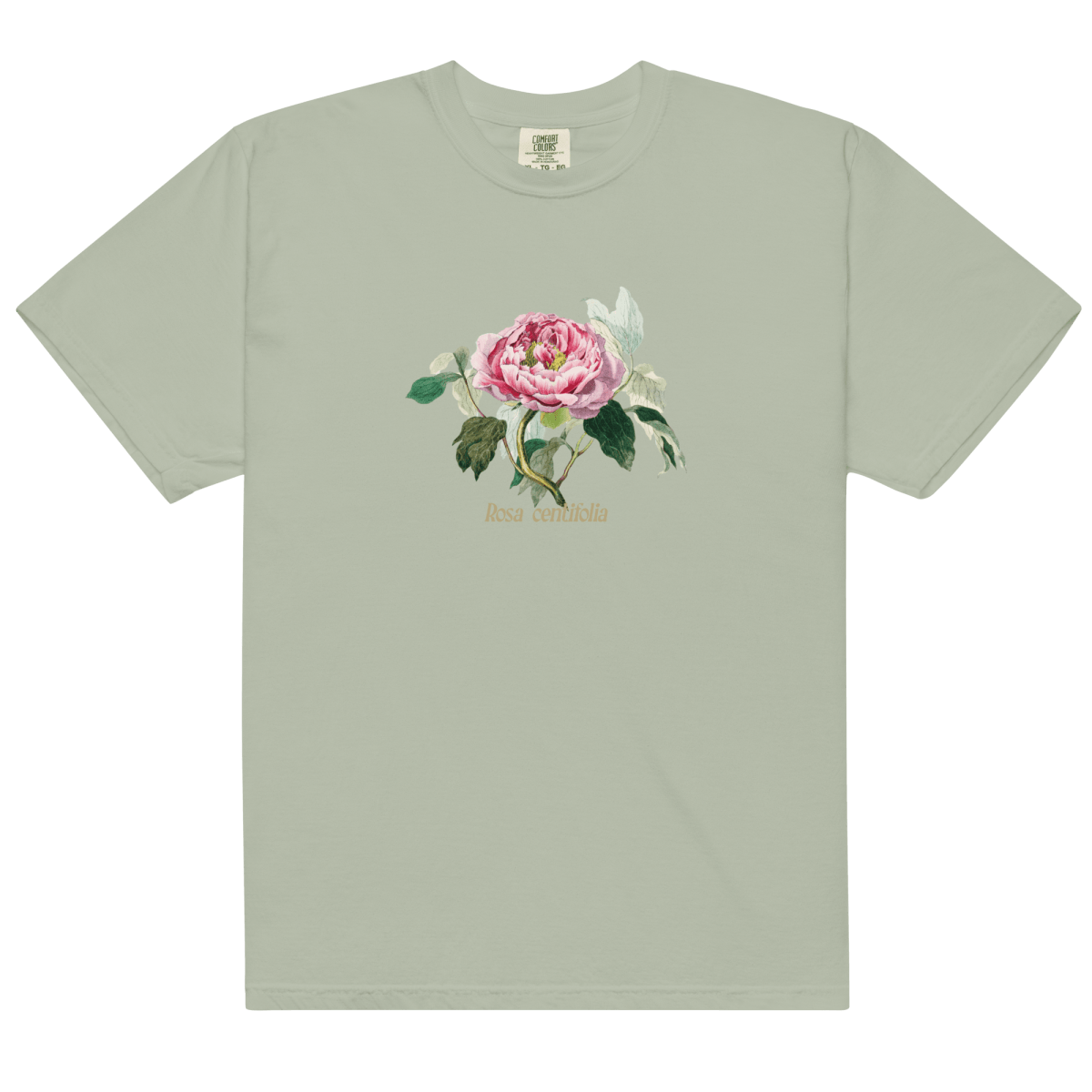 Rosa Centifolia Cabbage Rose Flower Shirt - Polychrome Goods 🍊