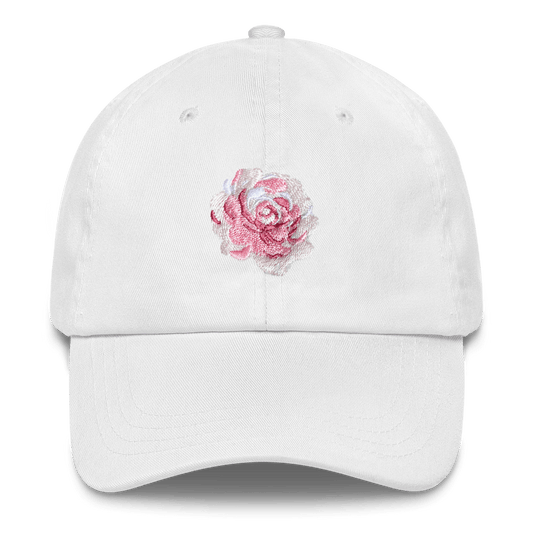 Rose Flower Embroidered Hat - Polychrome Goods 🍊