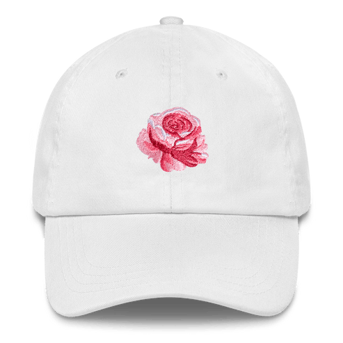 Rose Flower Embroidered Hat – Polychrome Goods