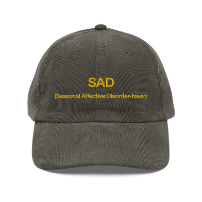 SAD (Seasonal Affective Disorder - haver) Embroidered Hat - Polychrome Goods 🍊